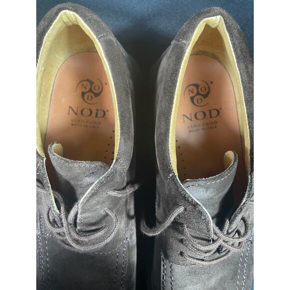 New Not Ordinary Dreams, N.O.D. Brown Suede Loafers, Made in Italy, US Size 8.5 - Picture 6 of 9